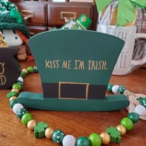 St. Patrick's Day Leprechaun Hat Handmade Wooden